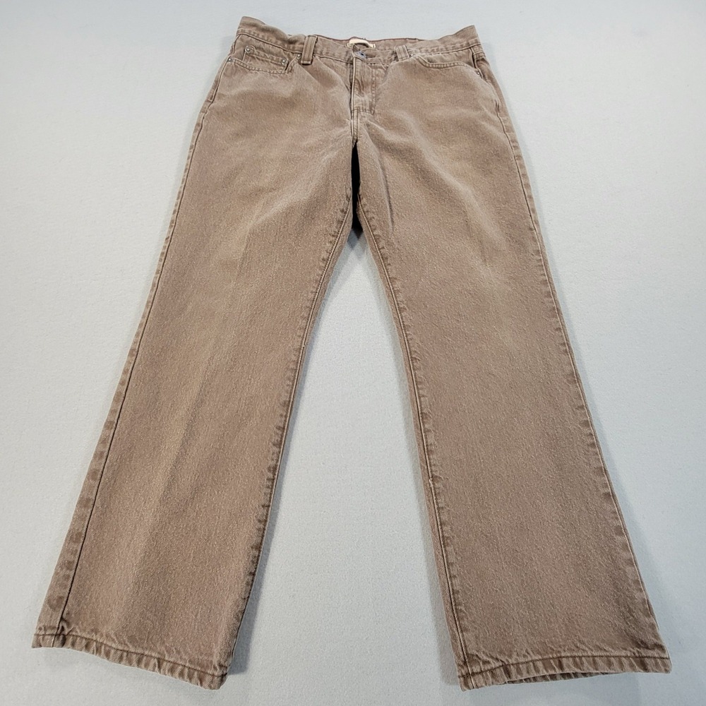 L.L.Bean Standard Fit Jeans Cotton‎ Denim Men's 36x29 Brown Casual Workwear